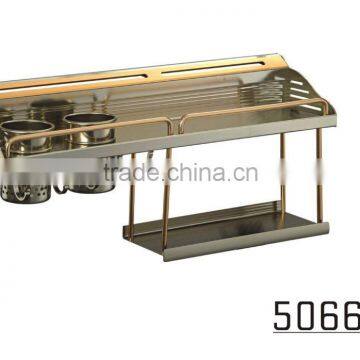 Aluminium Multifunction and multifunction stainless steel kitchen utensil display storage rack