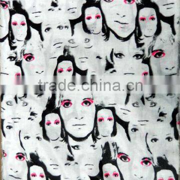 New Fancy Black & White Polyester Scarf 2016-2017