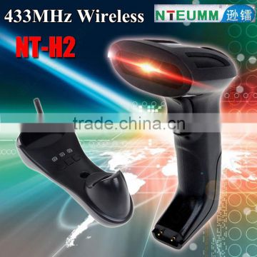 Automatic USB Barcode 433MHz Wireless Scanner Image Reader With Stand Handheld