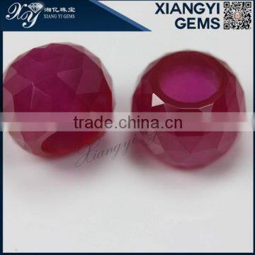 2015 hot new product 11mm ball shape 5# rudy corundum synthetic gemstones for decoration