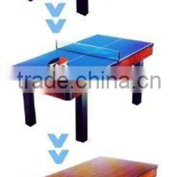 New design 6ft indoor multifunctional game table Dining table, Table tennis table, snopoker table combo