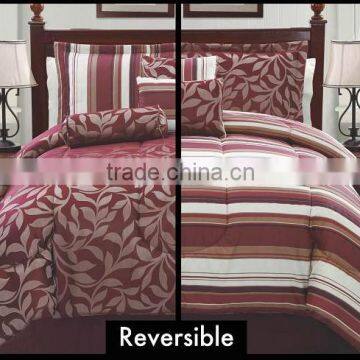 7PCS REVERSIBLE JACQUARD COMFORTER SET WITH BEAUTIFUL DESIGN