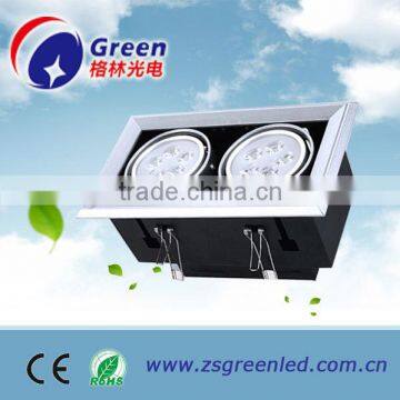 head adjustable commercial led grille light for office/gallery