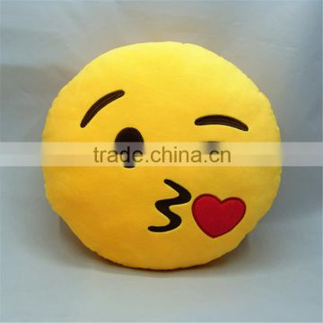 BLOWING A KISS EMOJI PILLOW