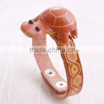Handmade Leather Turtle Bracelets