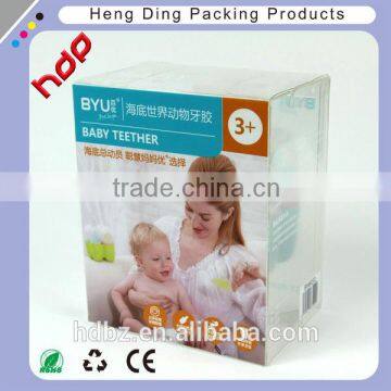 custom clear plastic box auto pvc packaging with auto lock bottom