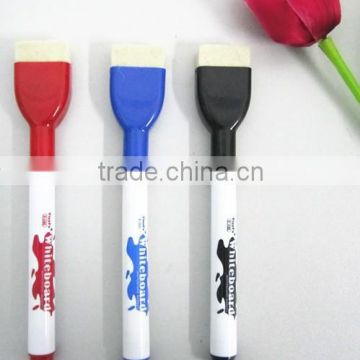 multi-color whiteboard marker with eraser