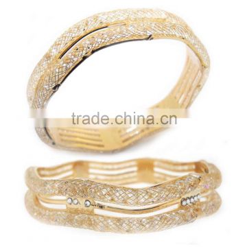 Dubai Gold fashion Jewelry 18 K Gold Plated jewelry 925 silver bangle fashionable jewelry