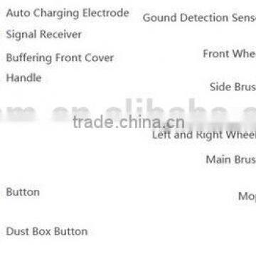 Remote Control Robotic Vacuum Cleaner Cyclone Cyclonic Wet and Dry Robot Vacuum Cleaner