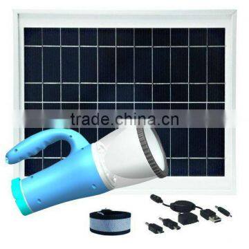 8W portable solar lighting kit /solar camping light/SMD LED solar home lighting system with USB Charger charged by sunlight