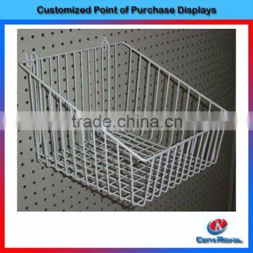 Custom Supermarket retail wire storage basket