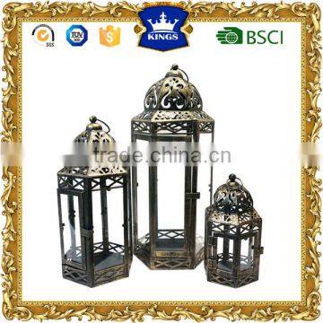 Bronze antique moroccan metal lanterns