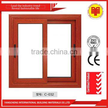 Cheap diamond mesh screen office aluminum interior sliding window