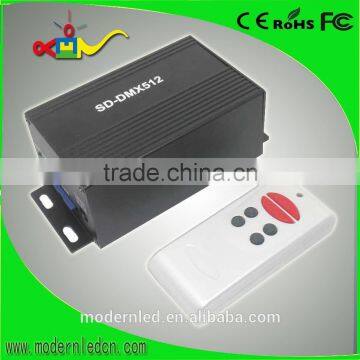 Hot sale RF remote controller Wireless SD card DMX signal transmitter