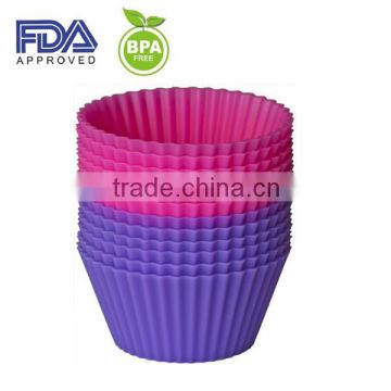 Silicone Baking Cups for baking muffin and jelly