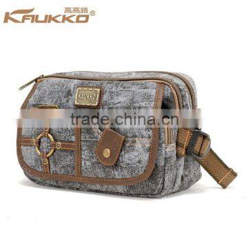 Old Fashion Men's Shoulder Bag Running Waist Bags in Canvas photo-2