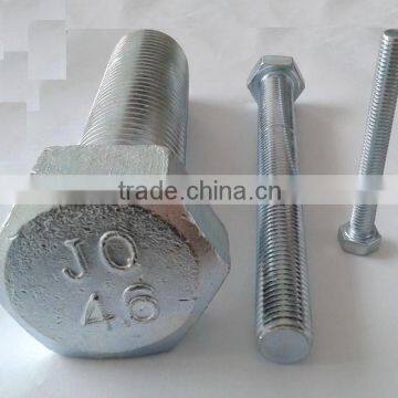 Grade 4.6 hex bolt , fastener hex bolt