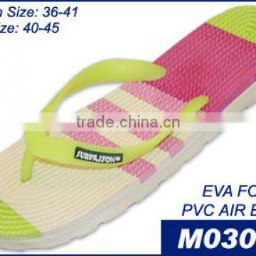 PVC Air Beach Two Color Slippers