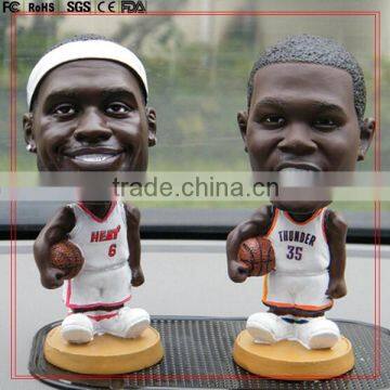 POP baseketball player bobble head toy/Custom NEW design bobble head toy human model/custom bobble head manufacturer