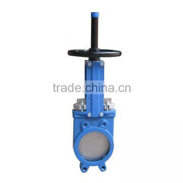 Low Price Flanged Manual Stem Knife Gate Valve Pn25 Cast Iron Din photo-3
