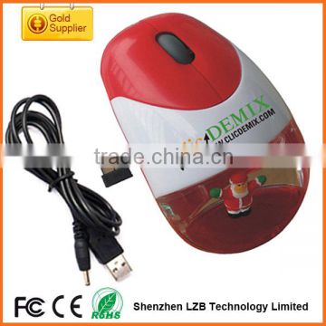 promotional Christmas gift 2.4g usb optical wireless aqua mouse, floater custom aqua mouse wireless