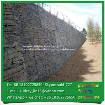 Guangzhou Factory Galfan and PVC Coated Steel Wire Stone Gabion Box for Water and Flood to Control photo-4