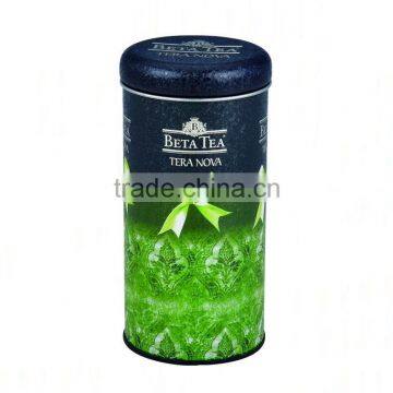 noble Burst pattern print for tea packaging tin box