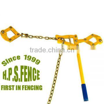 High tensile electric fence chain strainer with 1.2m chain