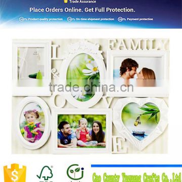 family hang wood photo frame decoration new design