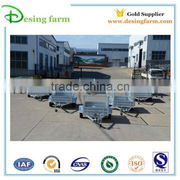 hot dip galvanized car box trailer