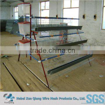 Electro galvanized 96 bird chicken layer cage