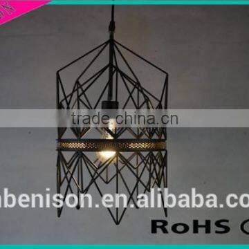 Nordic Contracted Simple Restoring Ancient Ways Wire Chandelier For Home Center Living Room Lighting