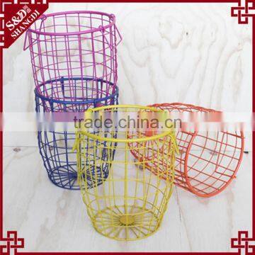 New Design Multicolor Sundries Storage Basket Wholesale Cheap Wire Baskets