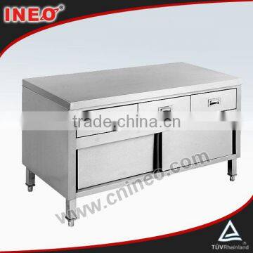 Commercial Restaurant Kitchen Stainless Steel Counter Cabinet With Drawers(INEO are professional on commercial kitchen project)