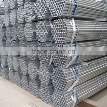 BS1387 hot dip galvanized round steel pipe for construction in stock