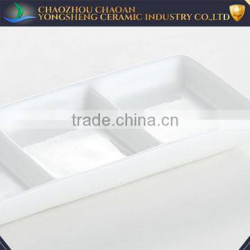 Restaurant Use White Ceramic Sauce Dish Accept Custom Design photo-2