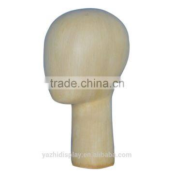 Abstract Faceless Wooden Mannequin Head for Hat Display photo-2