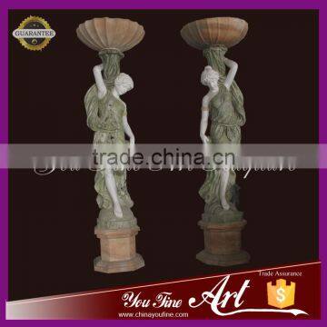 high quality marble figure planter woman planter