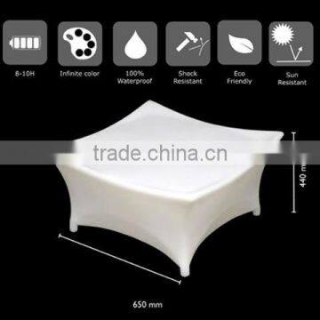 White Plastic Ottoman for Nightclub LGL61-9521