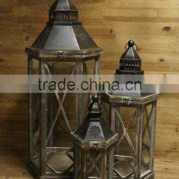 Wooden Garden Lantern Candle Holder Wholesale