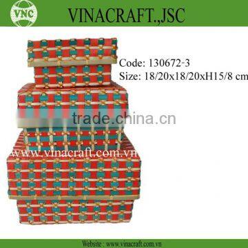 Eco Friendly color bamboo gift boxes wholesale