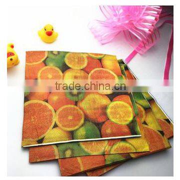 330*330 various designs pulp paper napkin