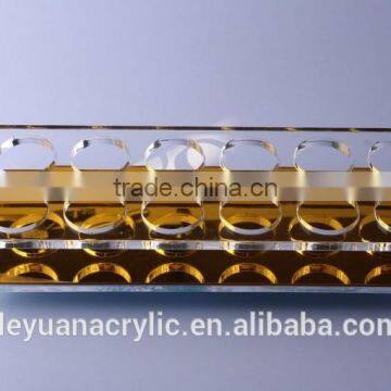 Top Grade Rectangle acrylic bullet shot glass display holders