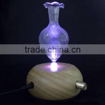 Elegant Wooden and Glass LED Aroma Diffuser Nebulization Essential Oil Diffuser