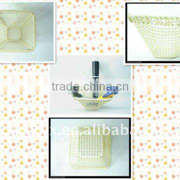 Square white wire storage car pen holder craftwork