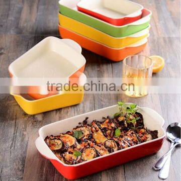 2016 HOT Wholesale Eco-friendly Ceramic bakeware dinnerware set