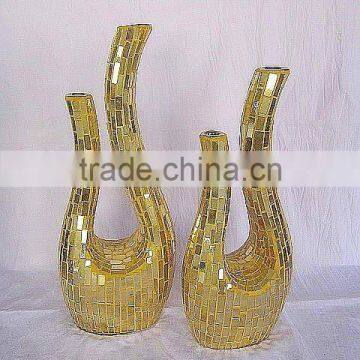 new design glass mosaic flower pots