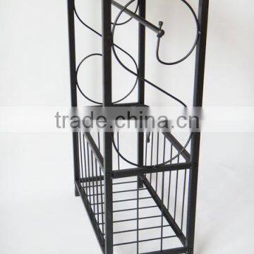 Scroll Design Metal Bathroom Table With Toilet Paper Holder photo-4