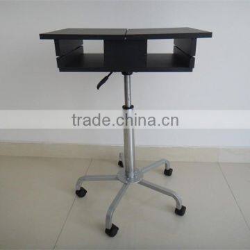 Adjustable Rolling Portable Mobile Computer Notebook Desk Stand Laptop Table photo-4