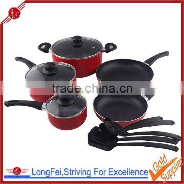 korea eco Die-cast aluminum ceramic colour cookware set with induction bottom